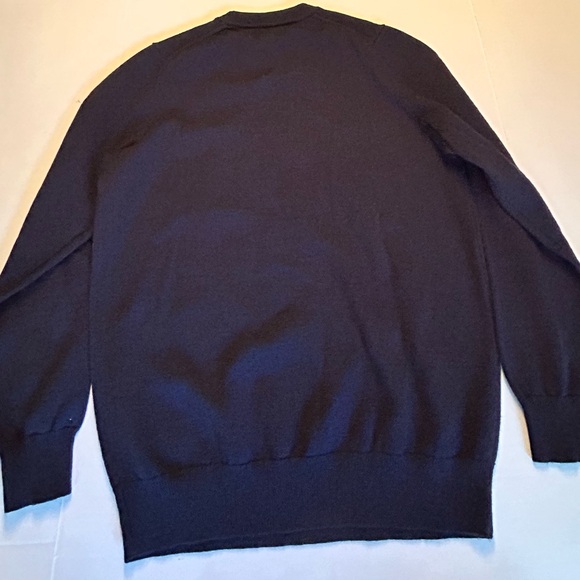 NWT $119 Duluth Trading Men's Torpedoman's Wool Crew Sweater Navy Blue Sz Medium - Picture 4 of 7